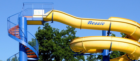 Riesenrutsche im Freibad Burghausen